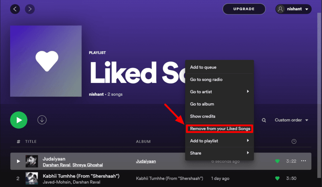 How To Delete Liked Songs On Spotify
