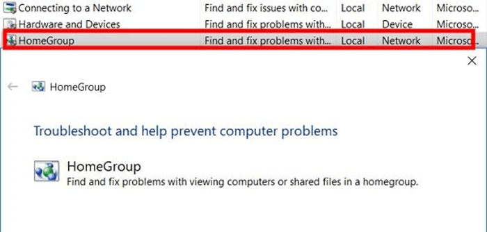 Can't Create Homegroup Windows 10